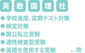 少科目受験/適性検査型受験/英語を使用する受験 ...他