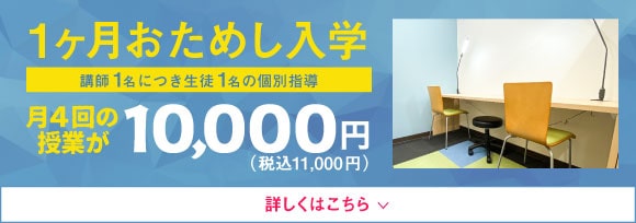 1ヶ月おためし留学10,000円（税込11,000円）